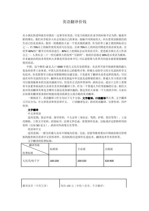 譯心向善翻譯公司專業資料大全 精品文庫